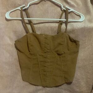 XS light brown corset top